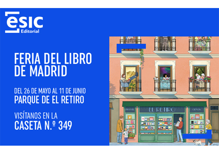Foto Feria del Libro de Madrid. Parque de El Retiro.
26 de mayo al 11 de junio. ESIC Editorial. Caseta nº 349